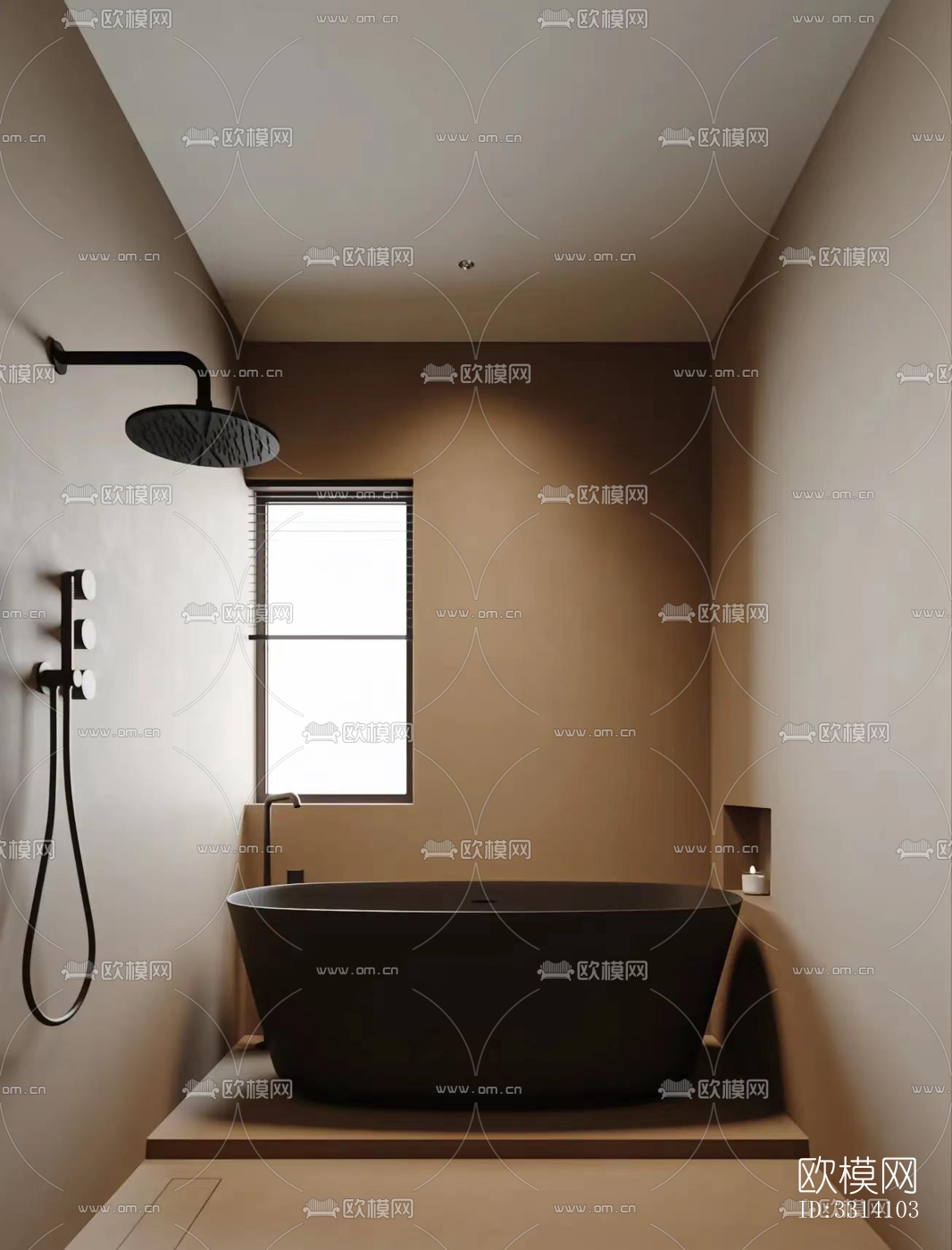 现代客餐厅效果图下载（渲染图6）