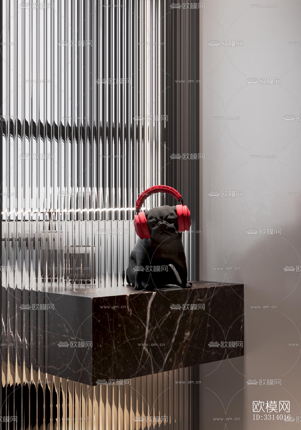 现代客餐厅效果图下载（渲染图3）