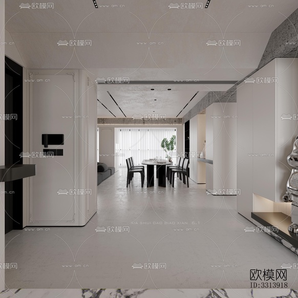 現(xiàn)代客餐廳效果圖下載(渲染圖5)
