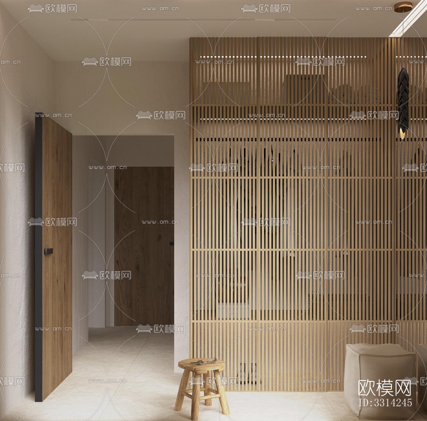 现代客餐厅效果图下载（渲染图10）