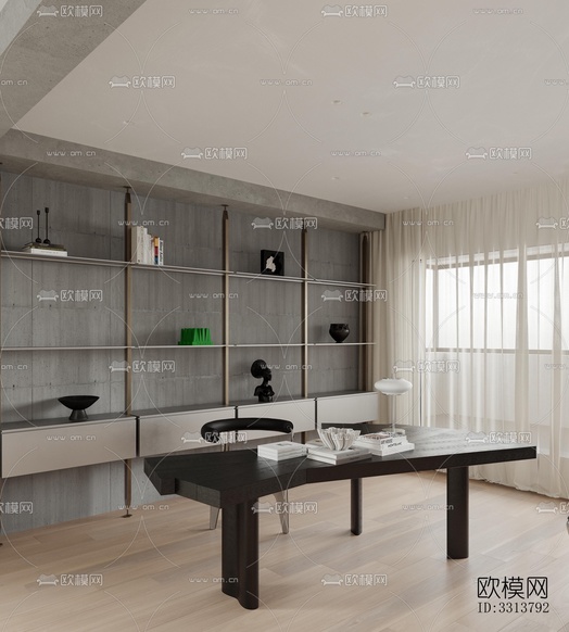 现代客餐厅效果图下载(渲染图15)