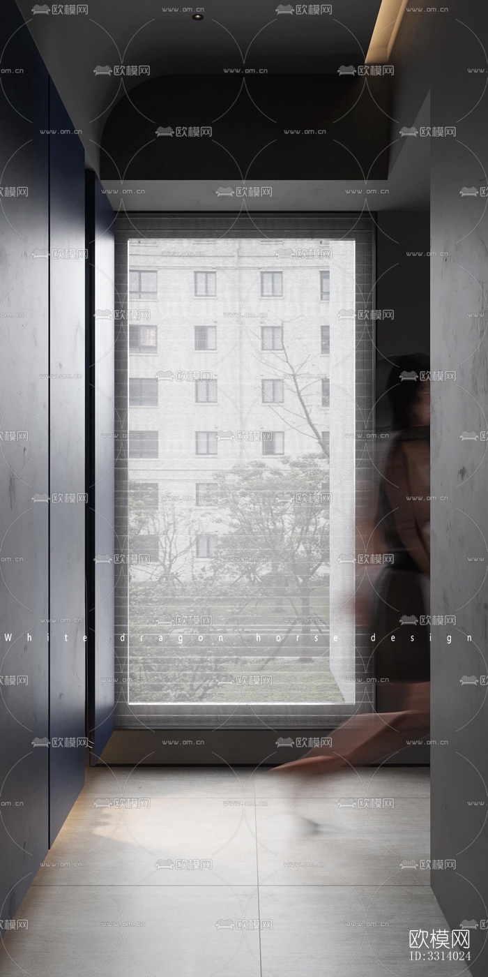 现代客餐厅效果图下载（渲染图1）