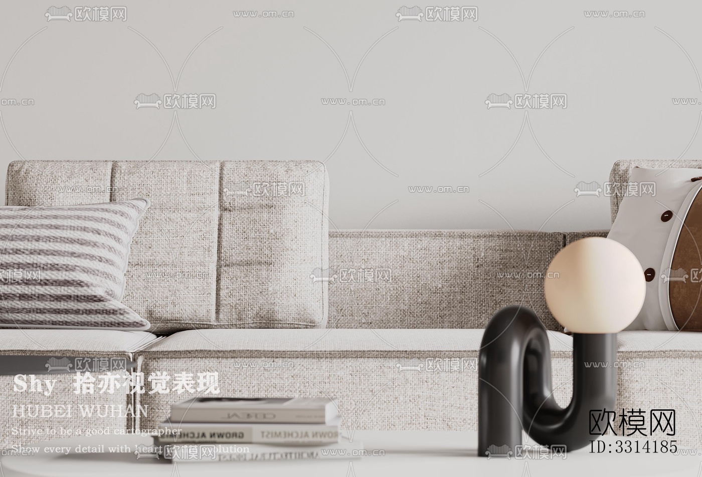 现代客餐厅效果图下载（渲染图10）