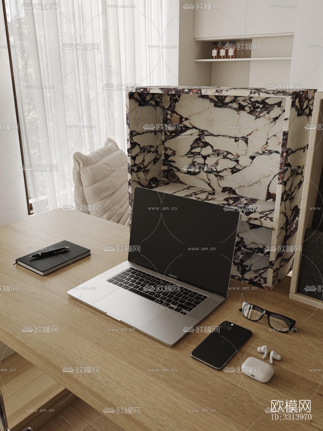 现代客餐厅效果图下载（渲染图13）