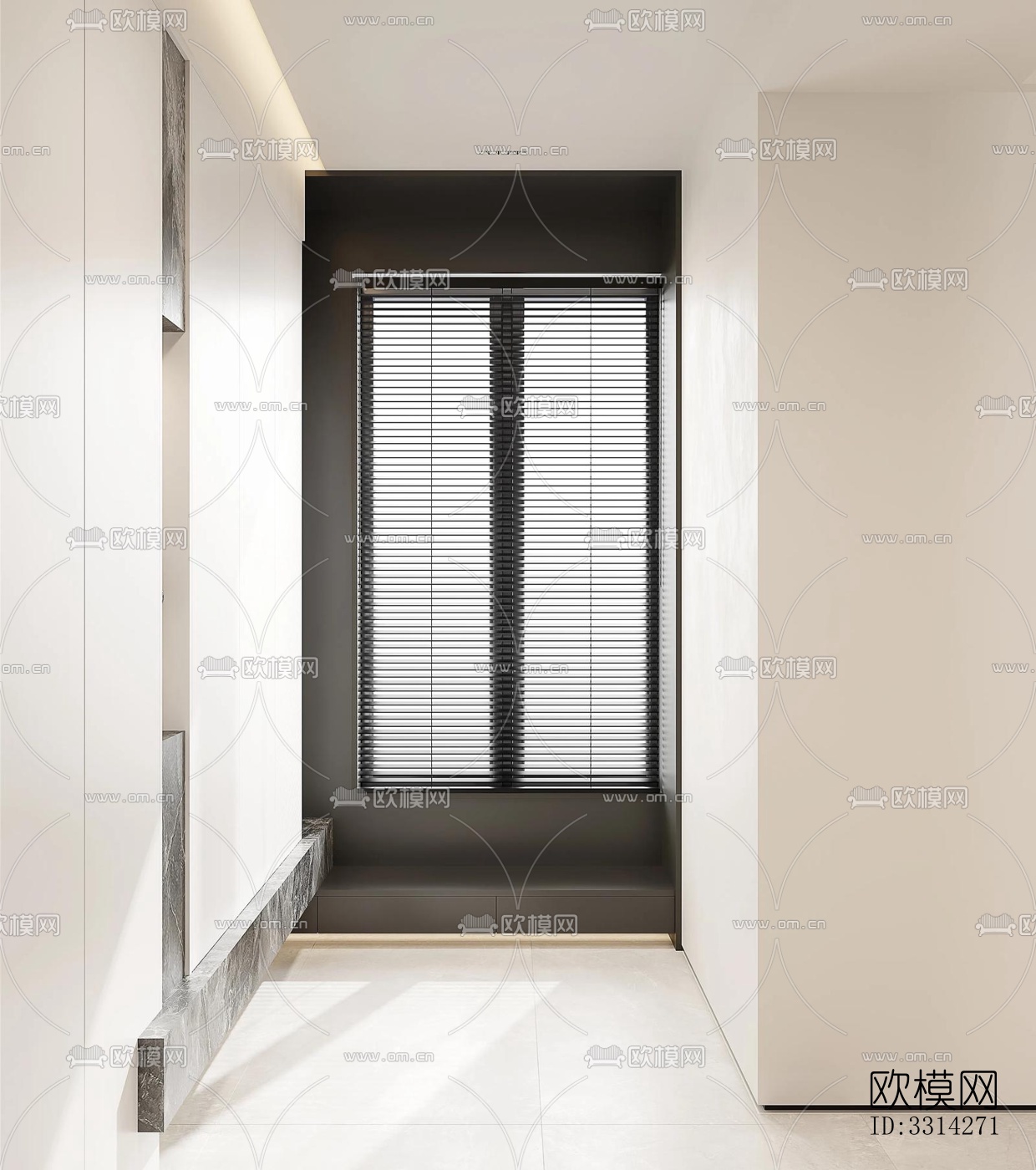 现代客餐厅效果图下载（渲染图3）