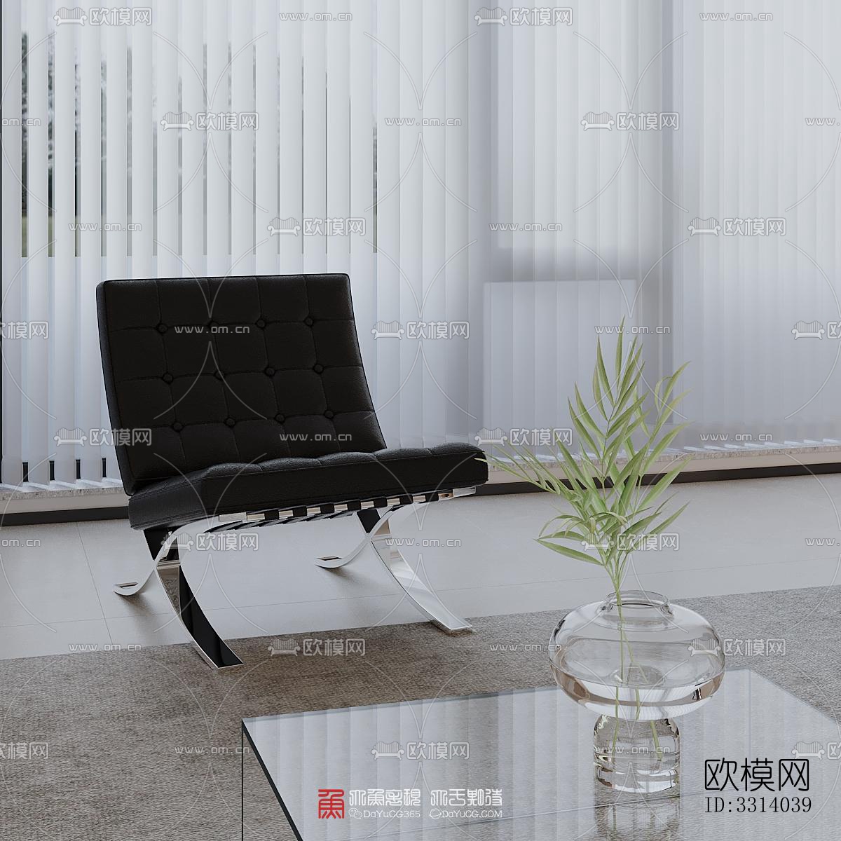 现代客餐厅效果图下载（渲染图8）