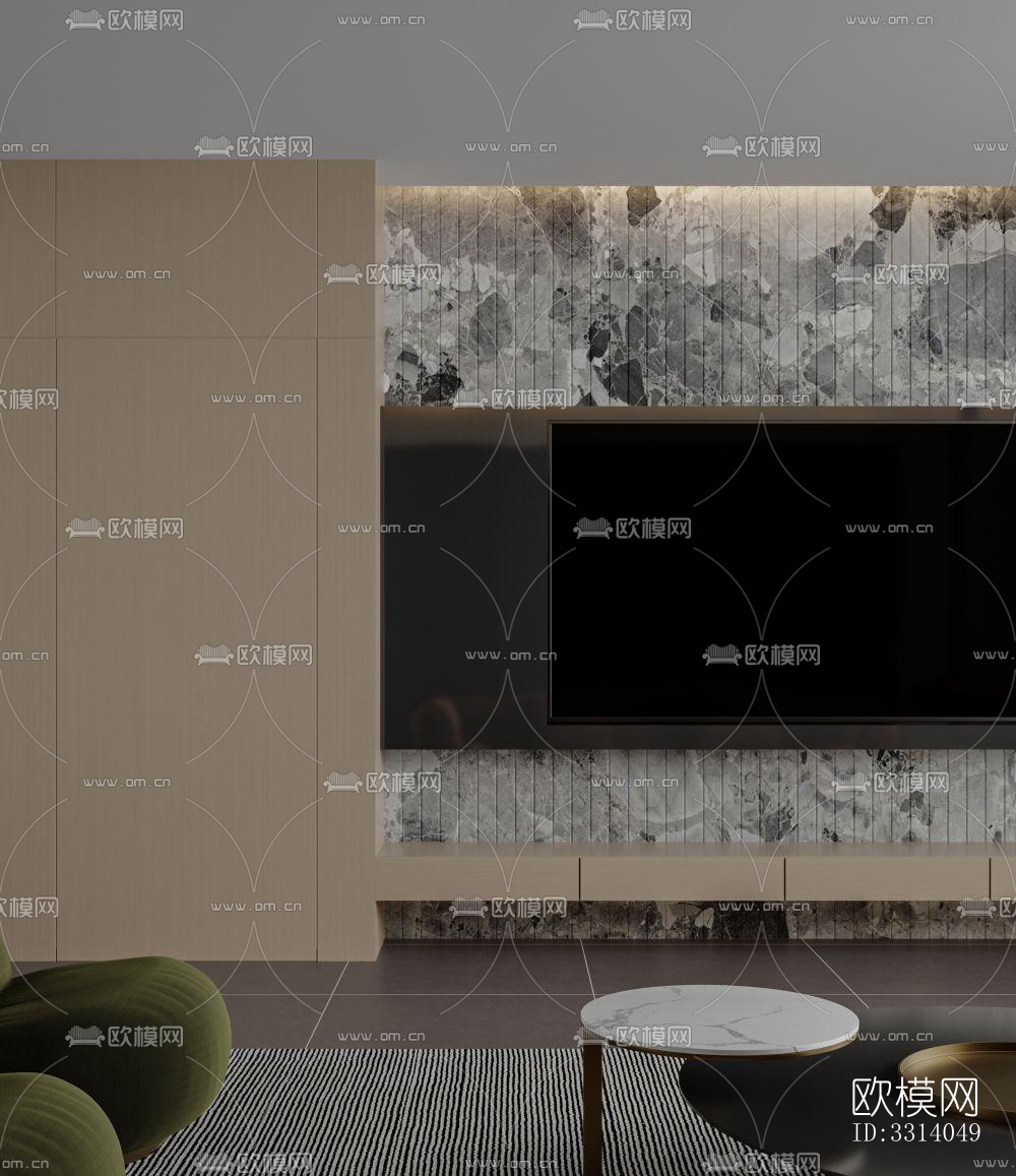 现代客餐厅效果图下载（渲染图7）