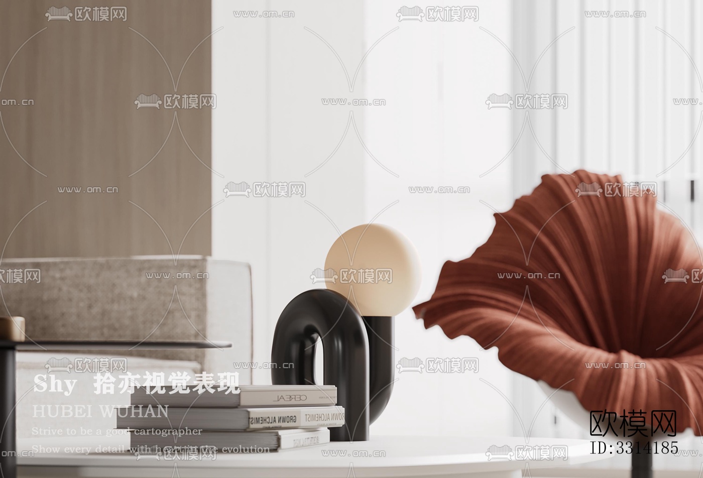 现代客餐厅效果图下载（渲染图9）