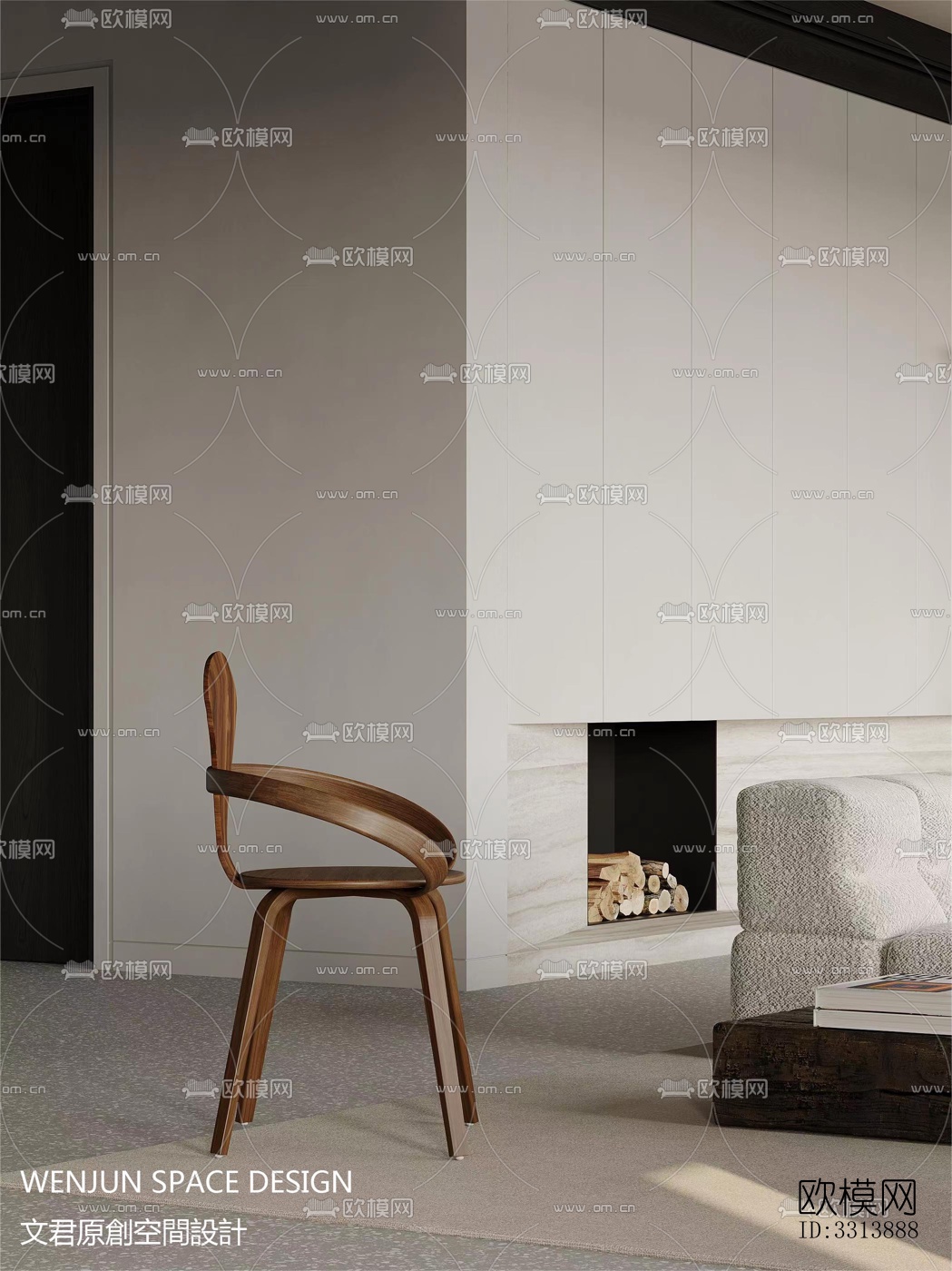 现代客餐厅效果图下载（渲染图11）