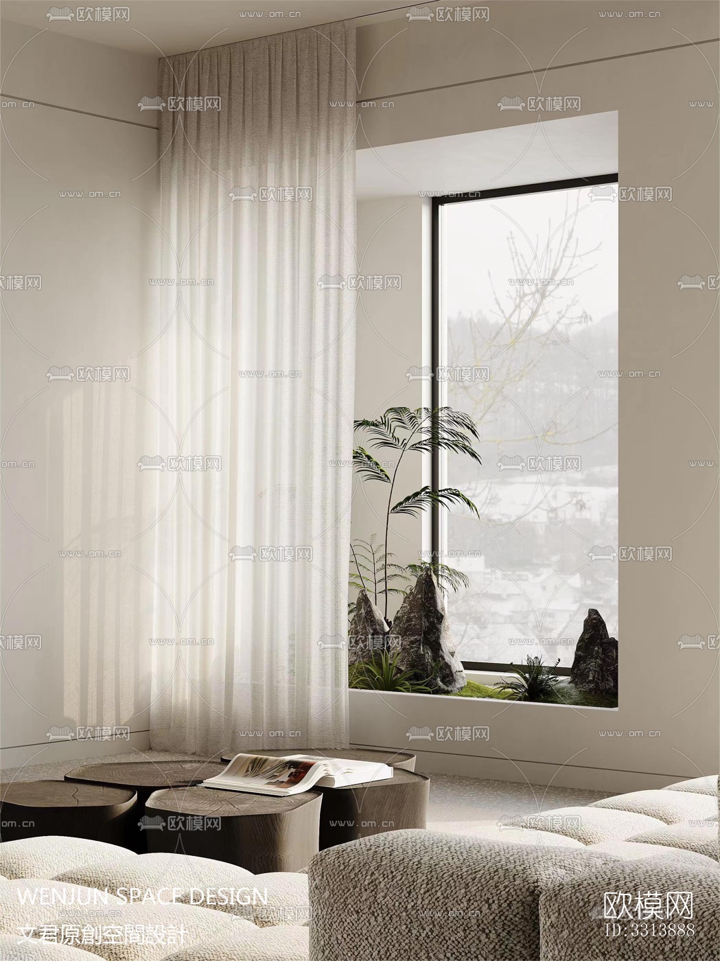 现代客餐厅效果图下载（渲染图15）