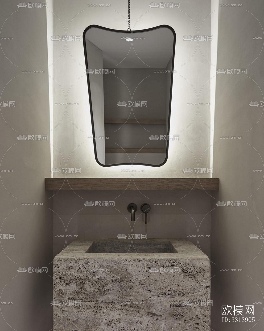 现代客餐厅效果图下载（渲染图5）