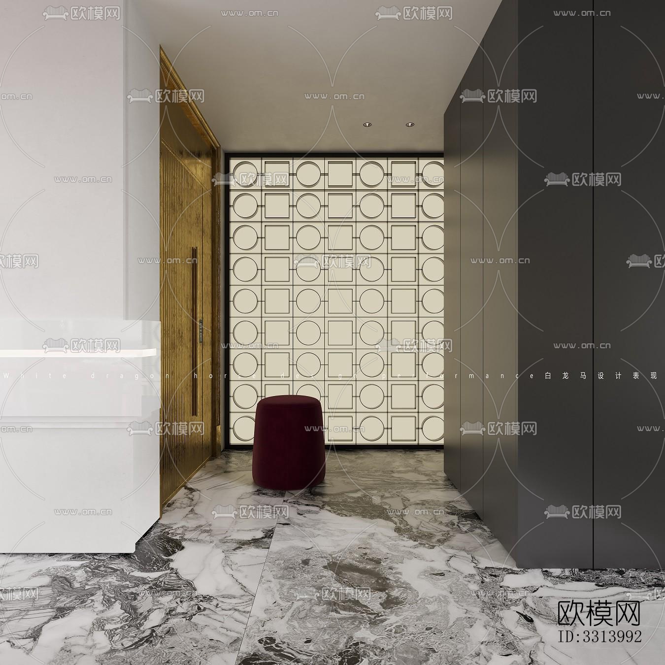 现代客餐厅效果图下载（渲染图5）