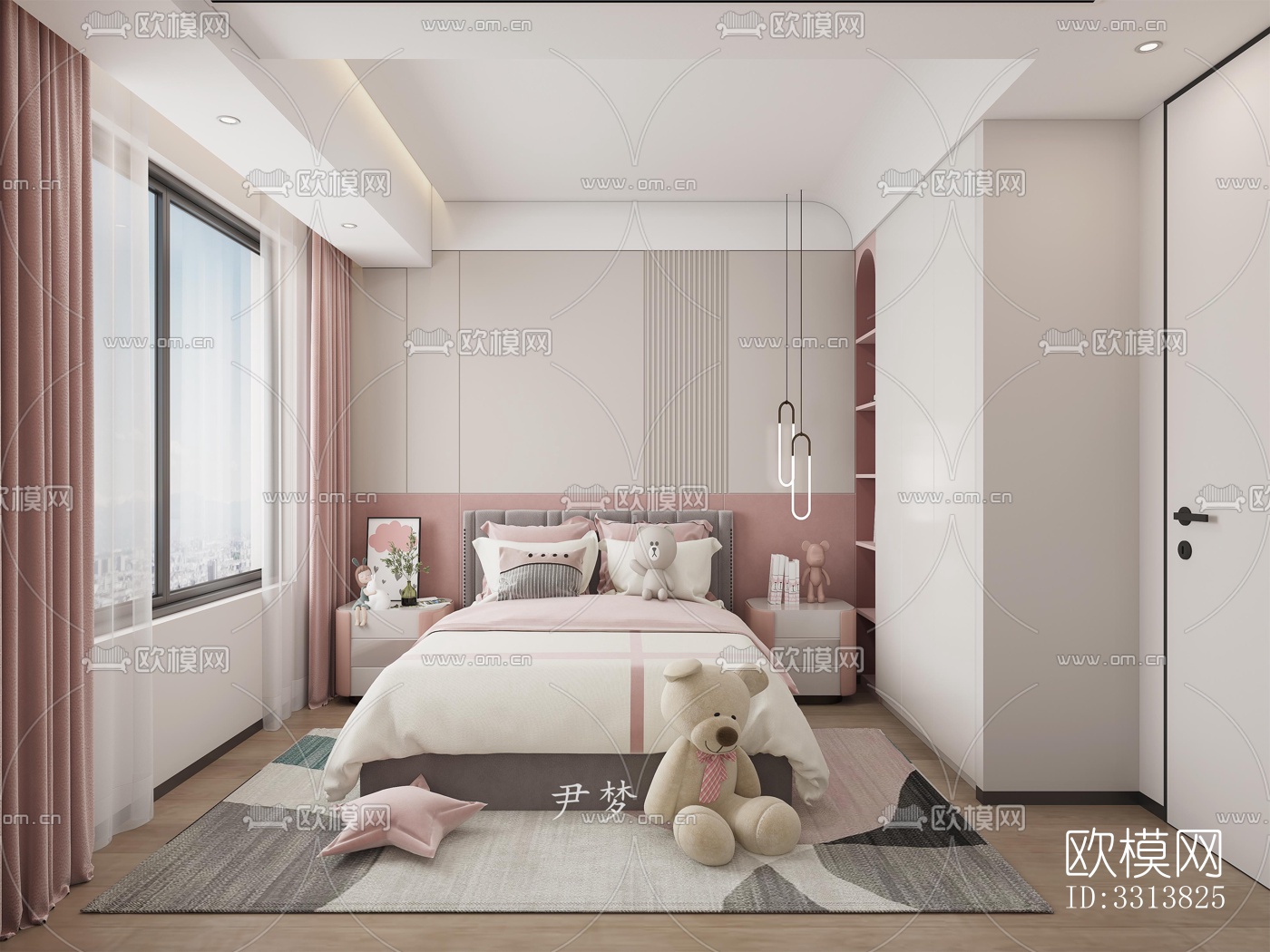 现代客餐厅效果图下载（渲染图5）