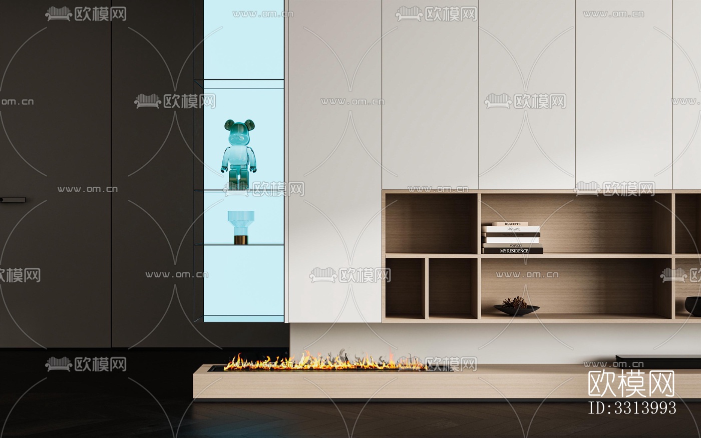 现代客餐厅效果图下载（渲染图5）