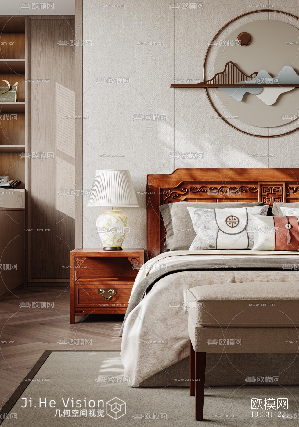 现代客餐厅效果图下载（渲染图4）