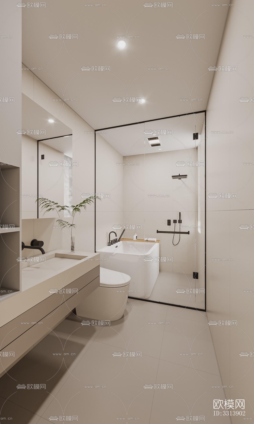 现代客餐厅效果图下载（渲染图3）