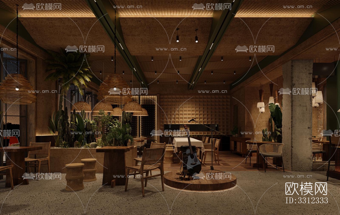 东南亚日韩料理效果图下载（渲染图3）