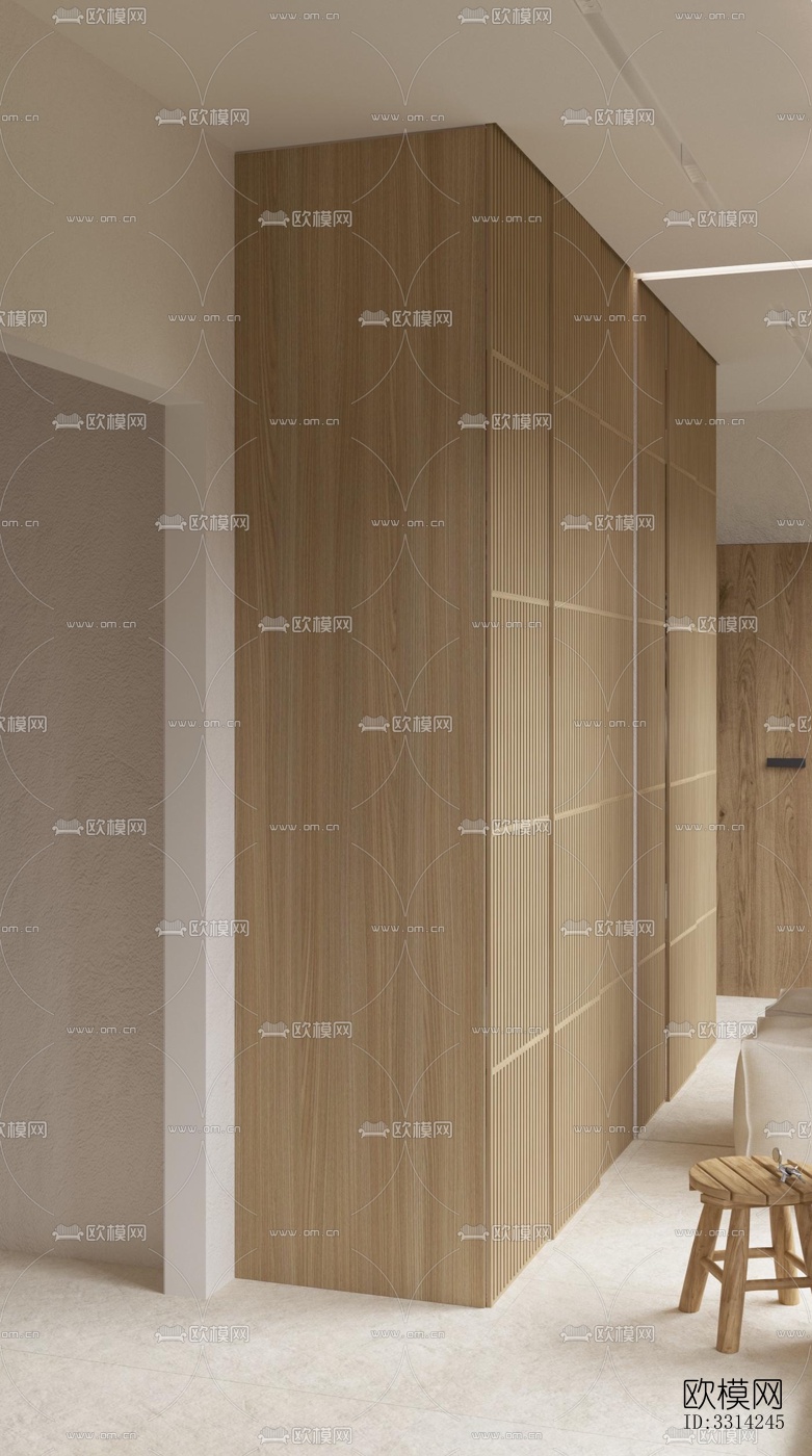 现代客餐厅效果图下载（渲染图3）