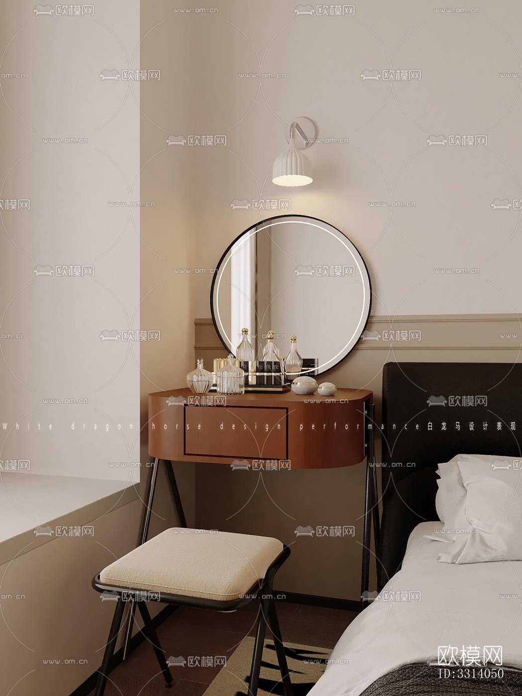 现代客餐厅效果图下载（渲染图6）