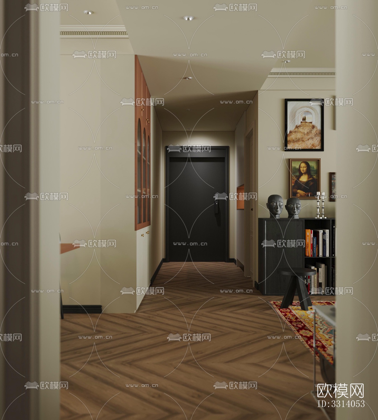 现代客餐厅效果图下载（渲染图10）