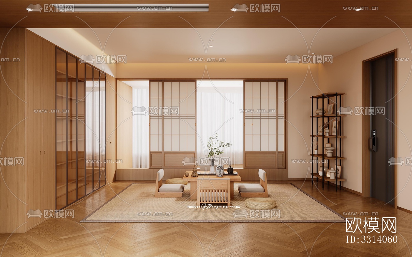 现代客餐厅效果图下载（渲染图8）