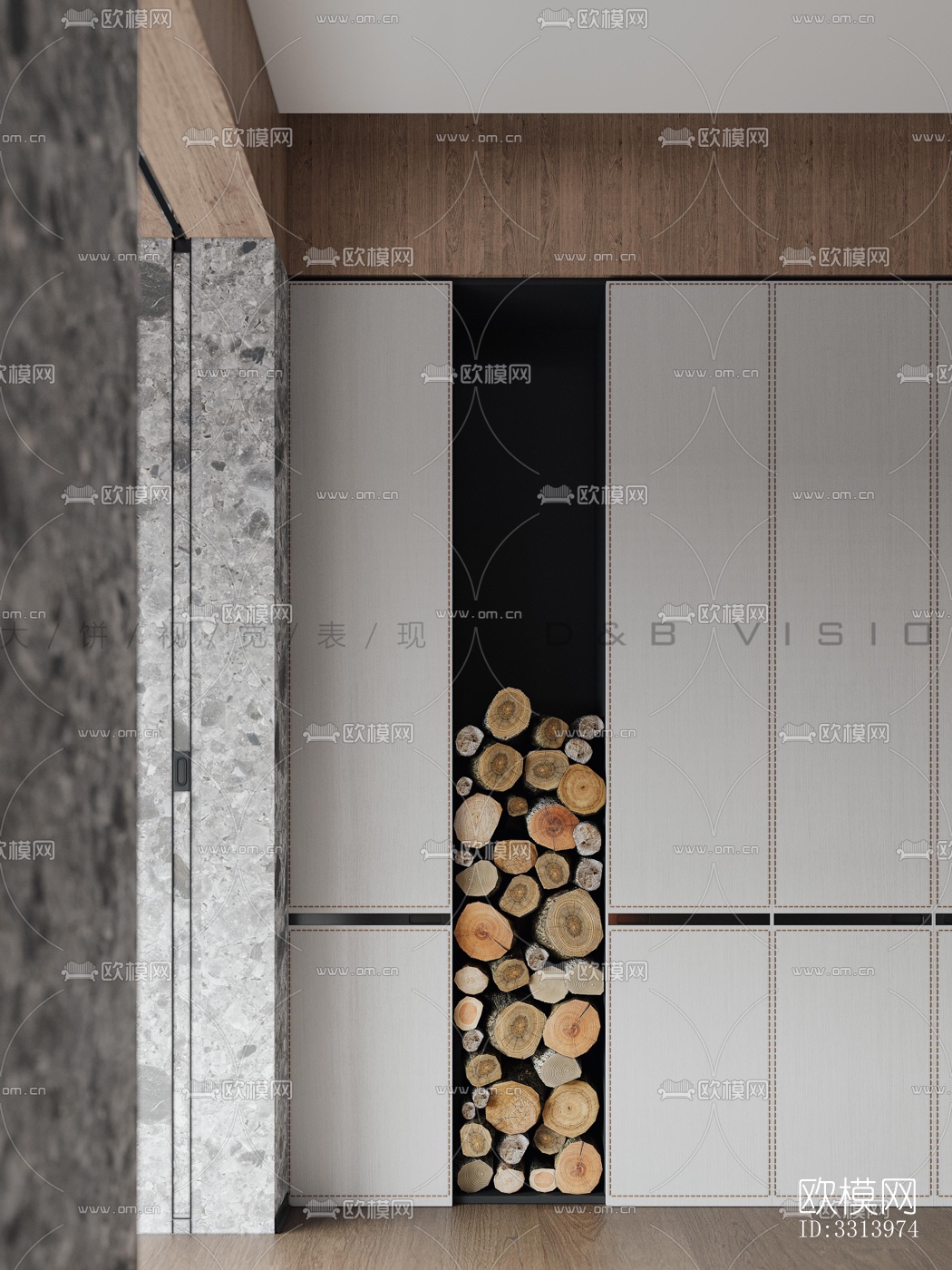 现代客餐厅效果图下载（渲染图8）