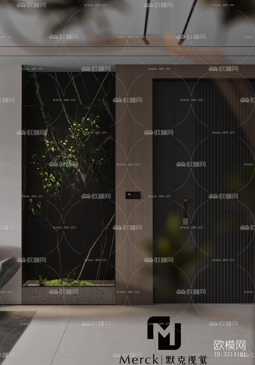 现代客餐厅效果图下载（渲染图12）