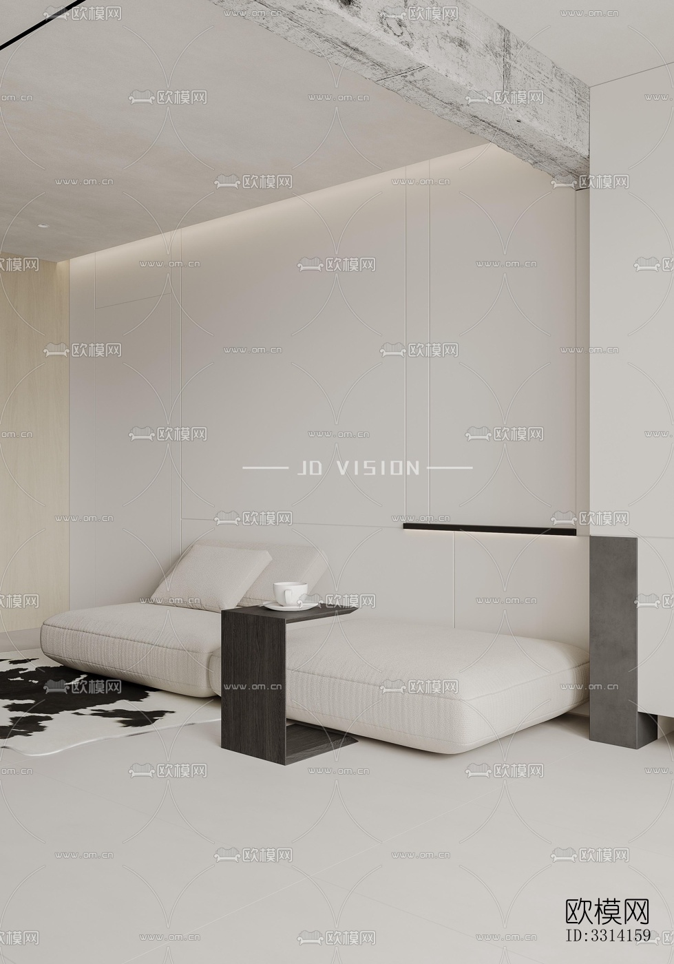 现代客餐厅效果图下载（渲染图5）