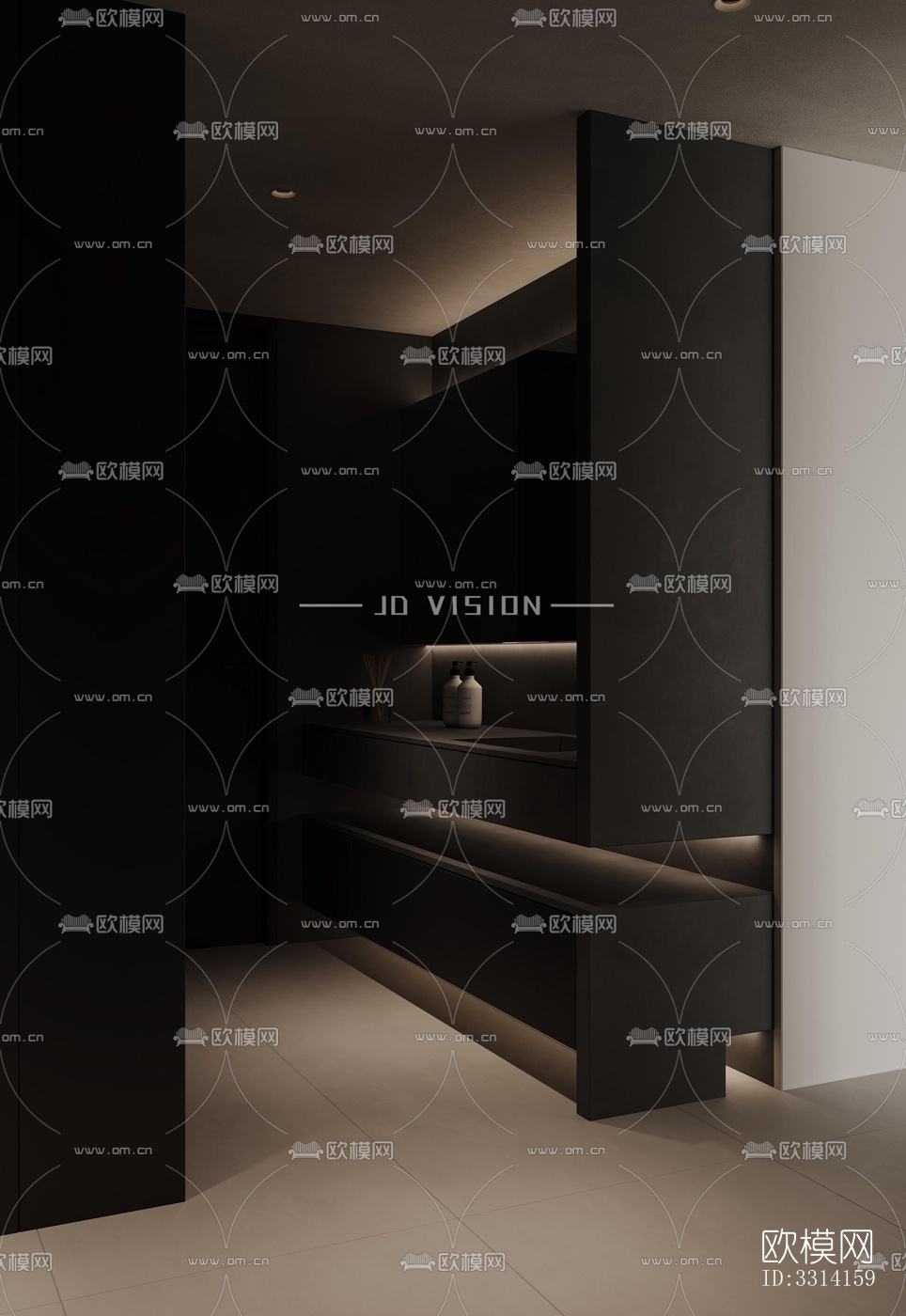 现代客餐厅效果图下载（渲染图8）