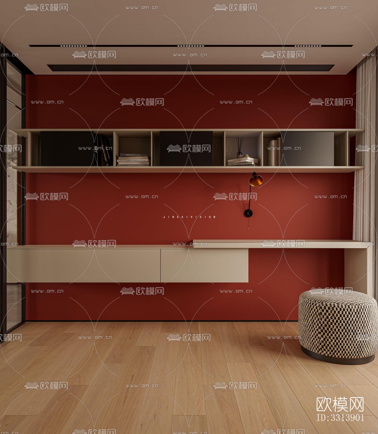 现代客餐厅效果图下载（渲染图9）