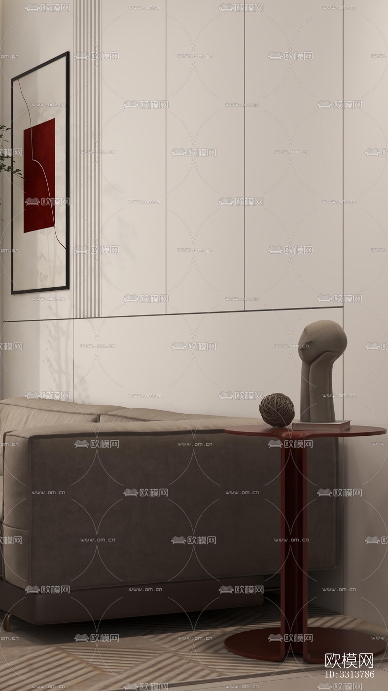 现代客餐厅效果图下载（渲染图8）