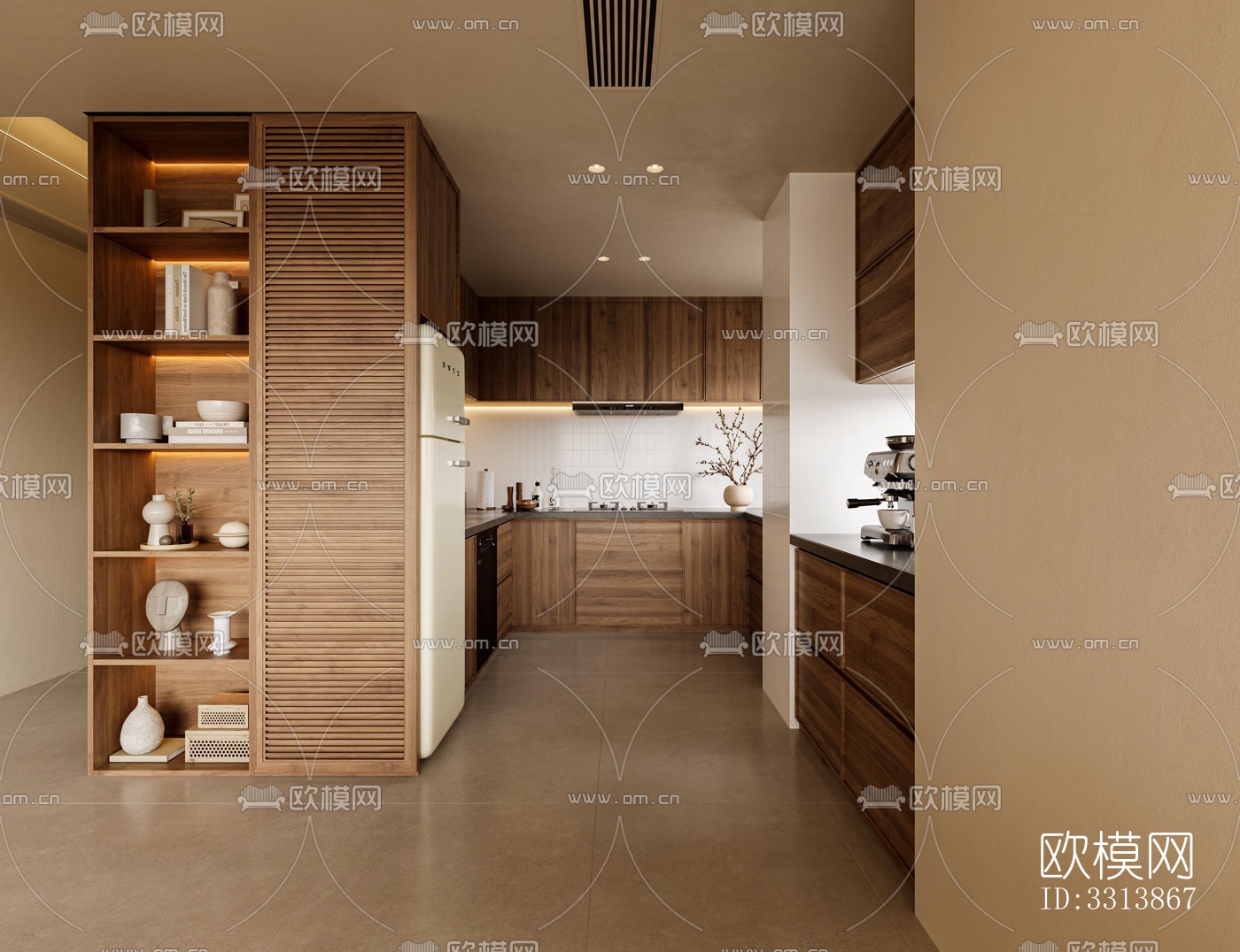 现代客餐厅效果图下载（渲染图7）