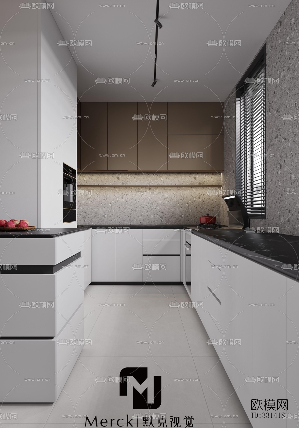 现代客餐厅效果图下载（渲染图6）