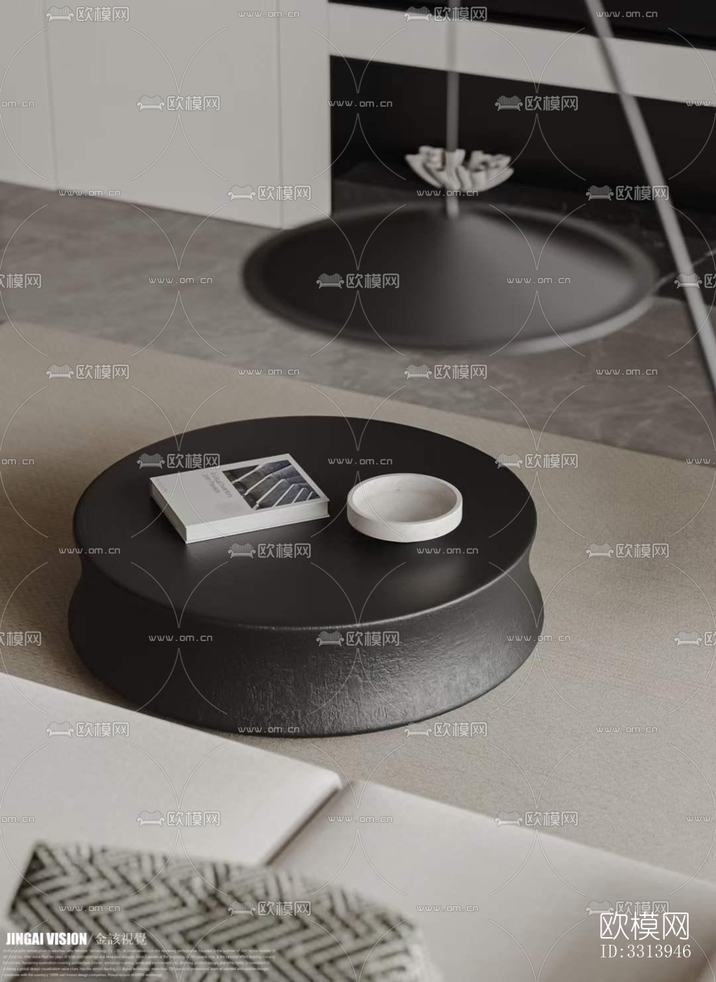 现代客餐厅效果图下载（渲染图3）