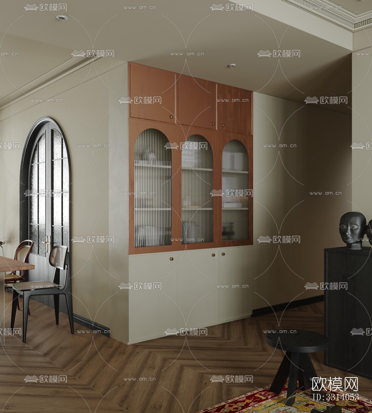 现代客餐厅效果图下载（渲染图8）