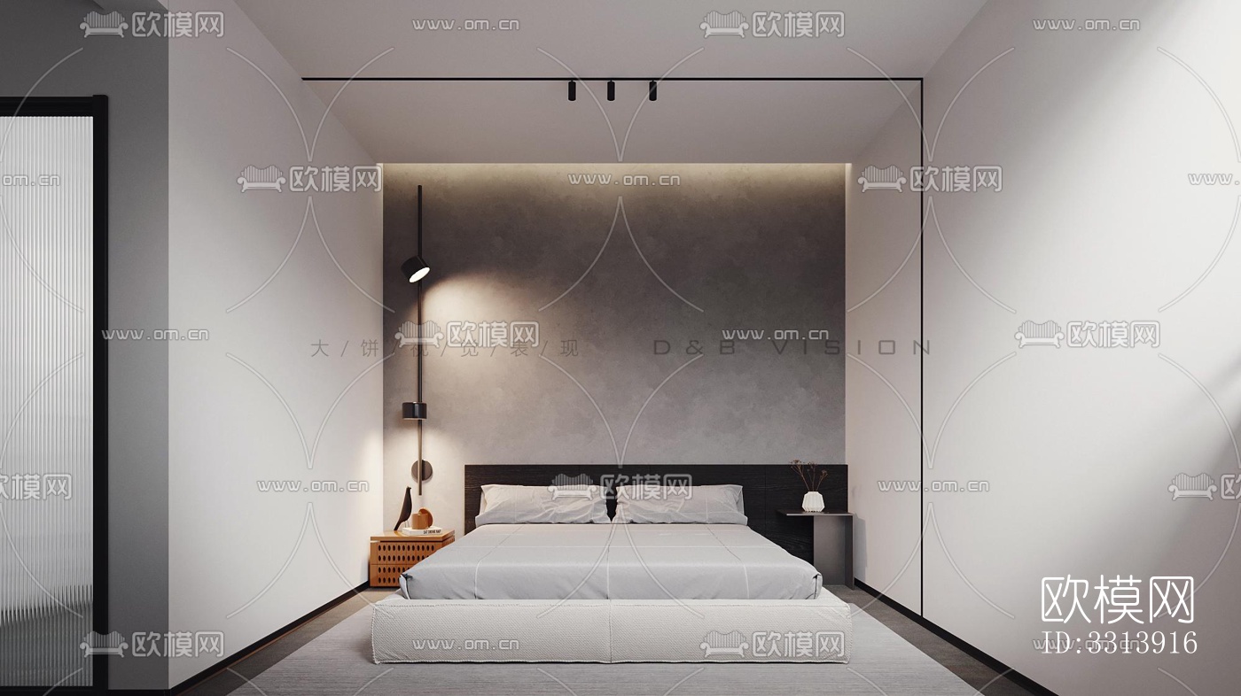 现代客餐厅效果图下载（渲染图1）