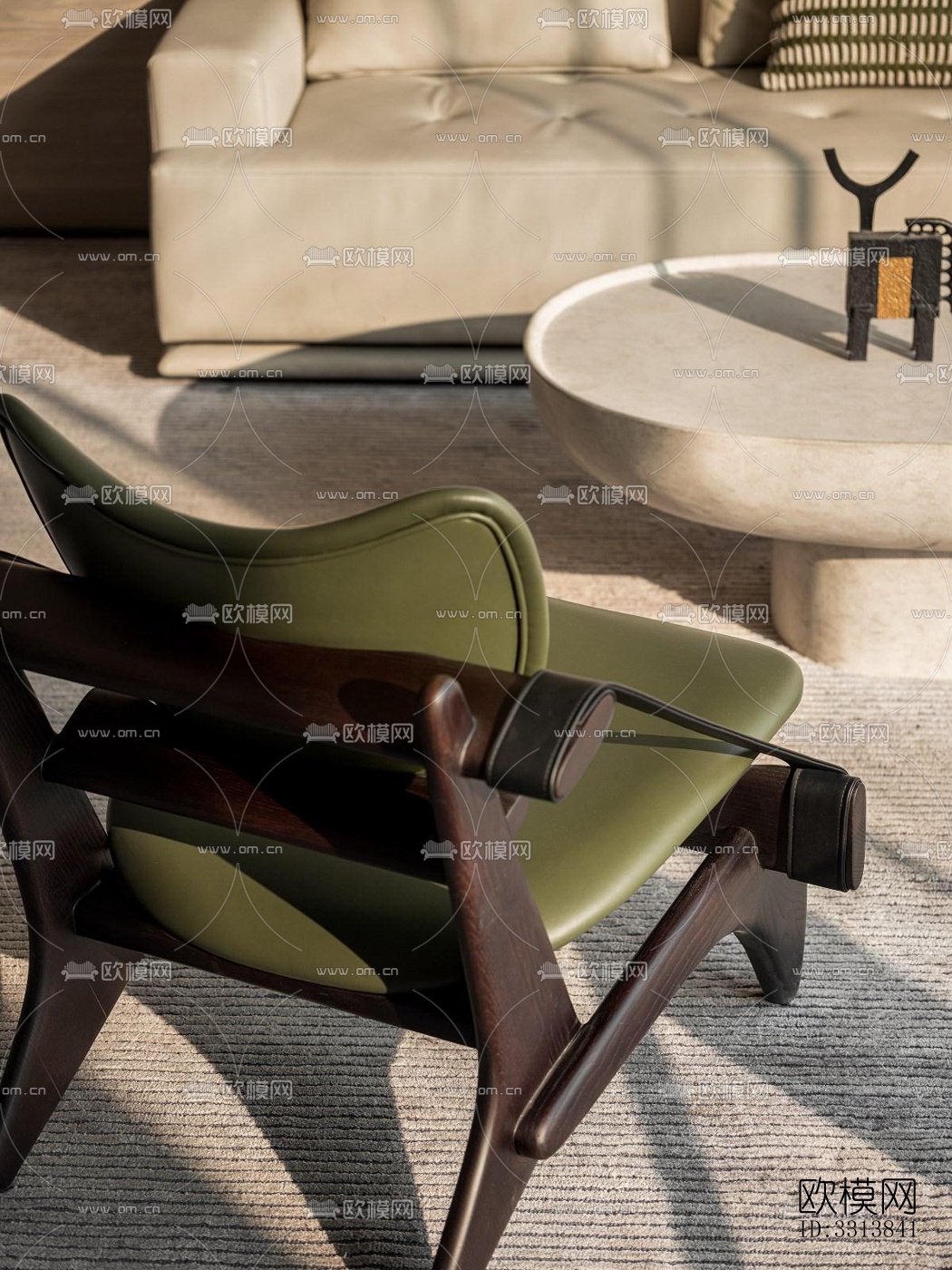 现代客餐厅效果图下载（渲染图3）