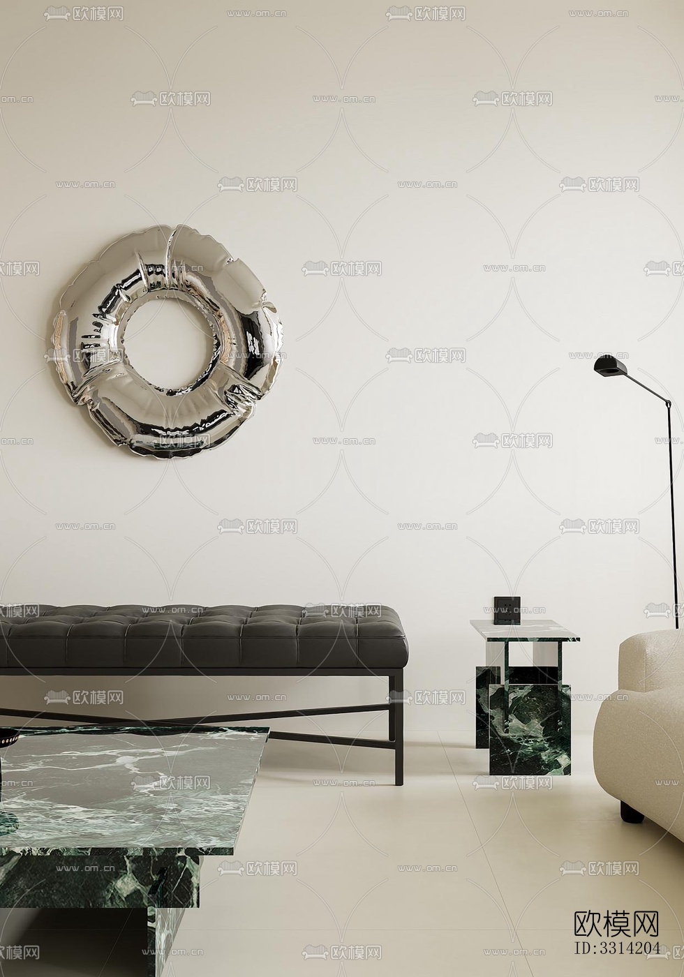 现代客餐厅效果图下载（渲染图7）