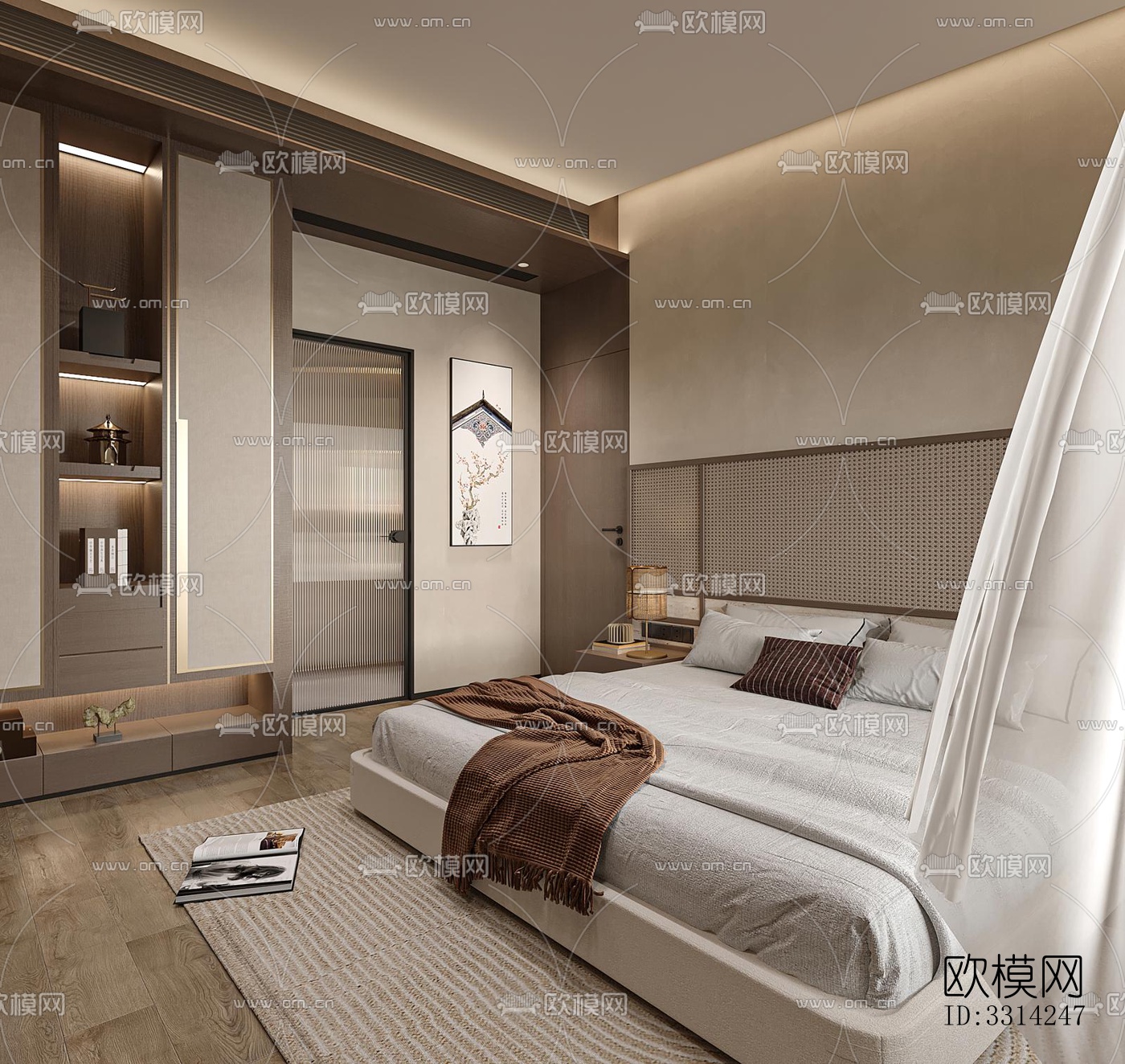 现代客餐厅效果图下载（渲染图19）