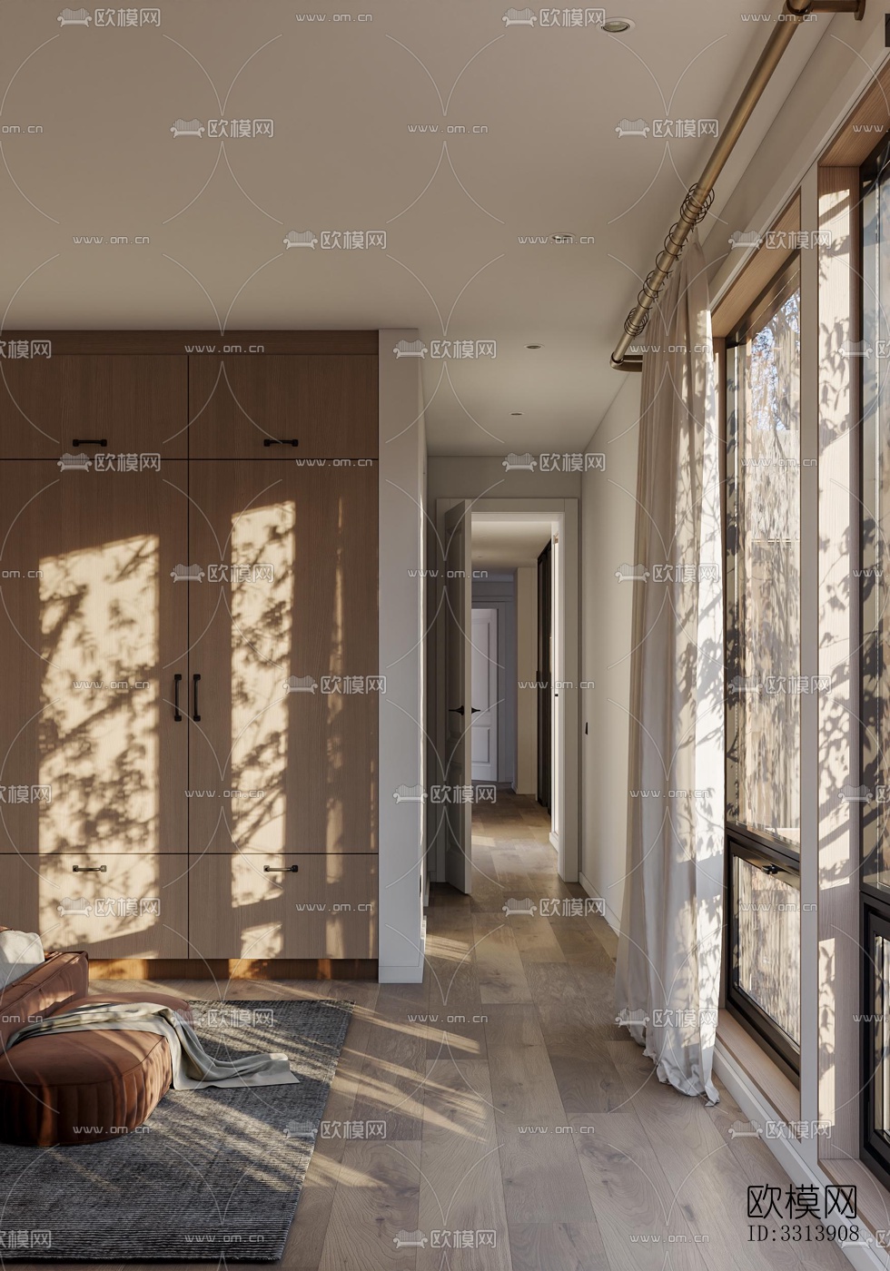 现代客餐厅效果图下载（渲染图4）