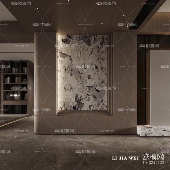 现代客餐厅效果图下载(渲染图7)