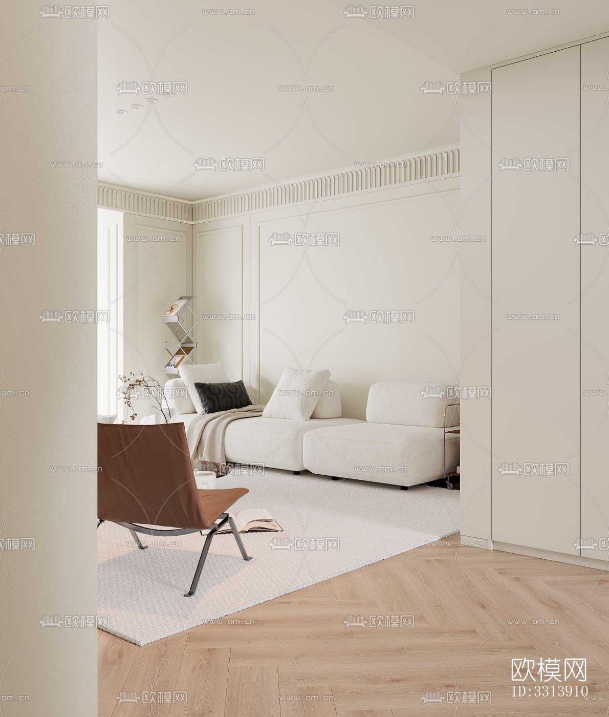 现代客餐厅效果图下载（渲染图6）