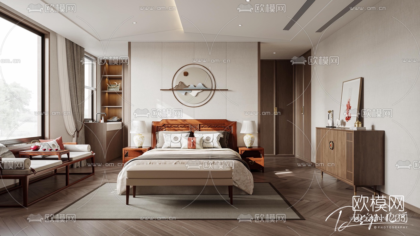 现代客餐厅效果图下载（渲染图7）