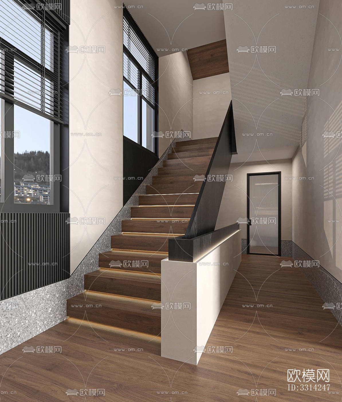 现代客餐厅效果图下载（渲染图14）