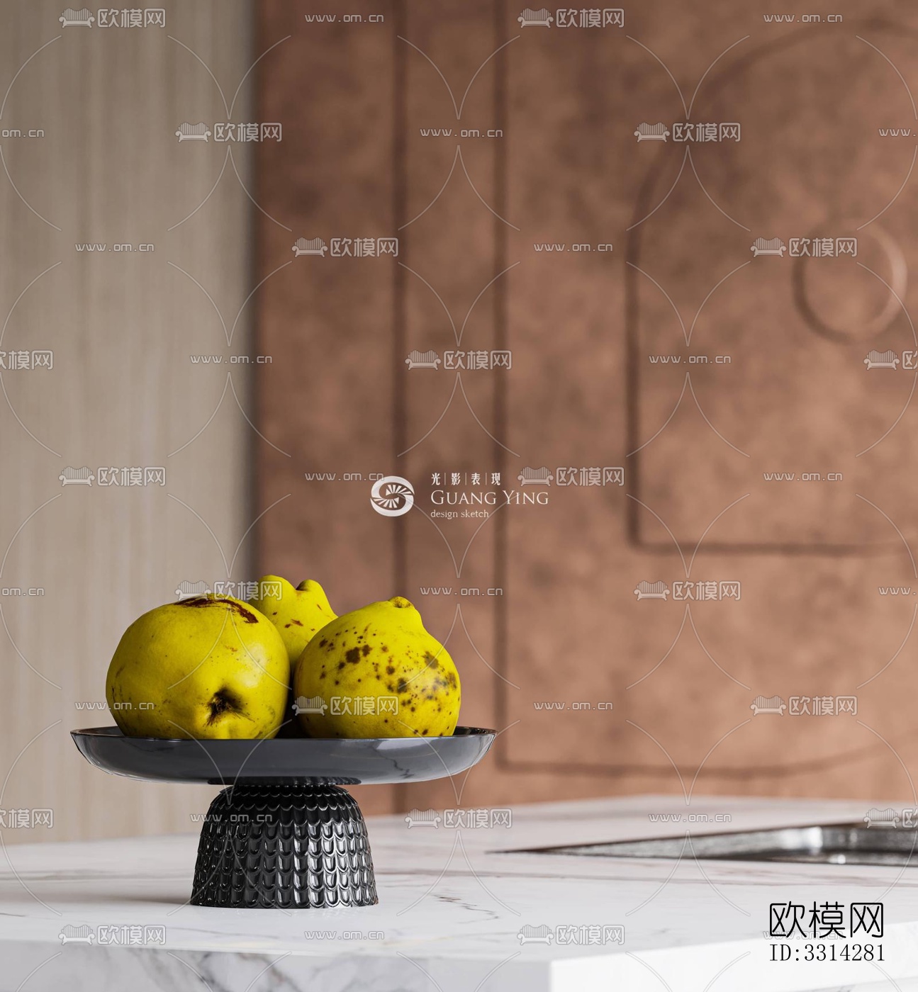 现代客餐厅效果图下载（渲染图8）