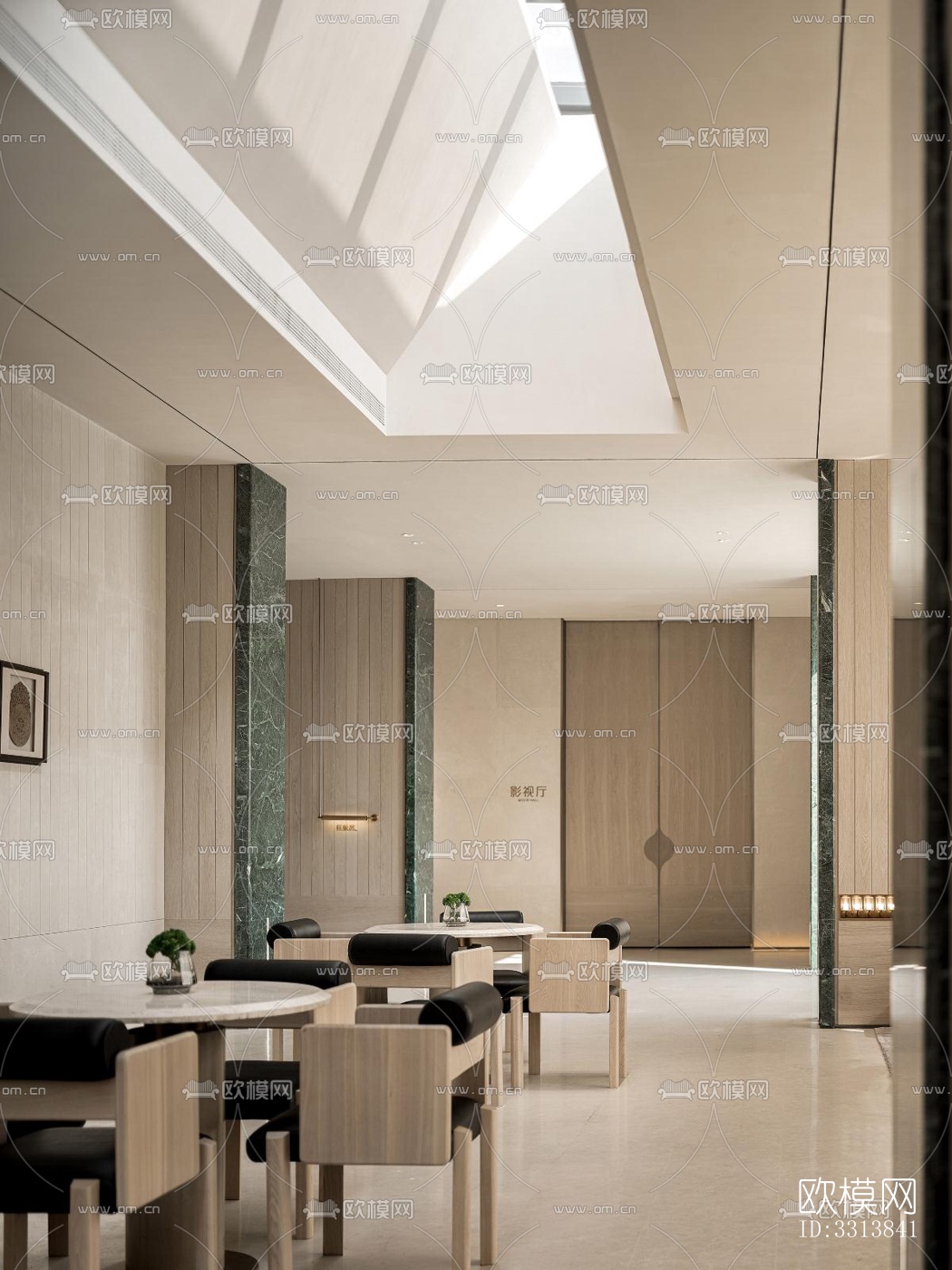 现代客餐厅效果图下载（渲染图8）