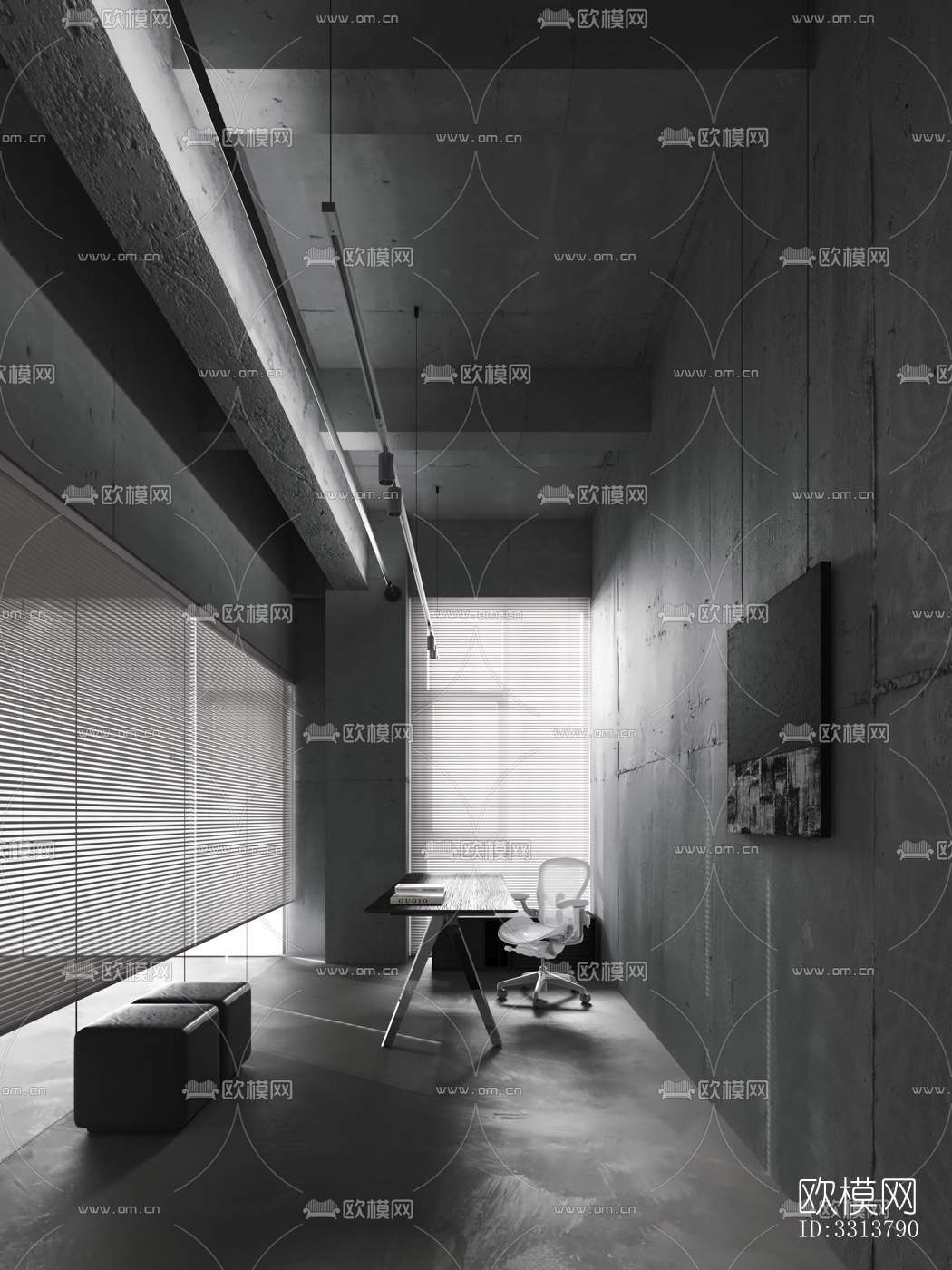 现代客餐厅效果图下载（渲染图7）