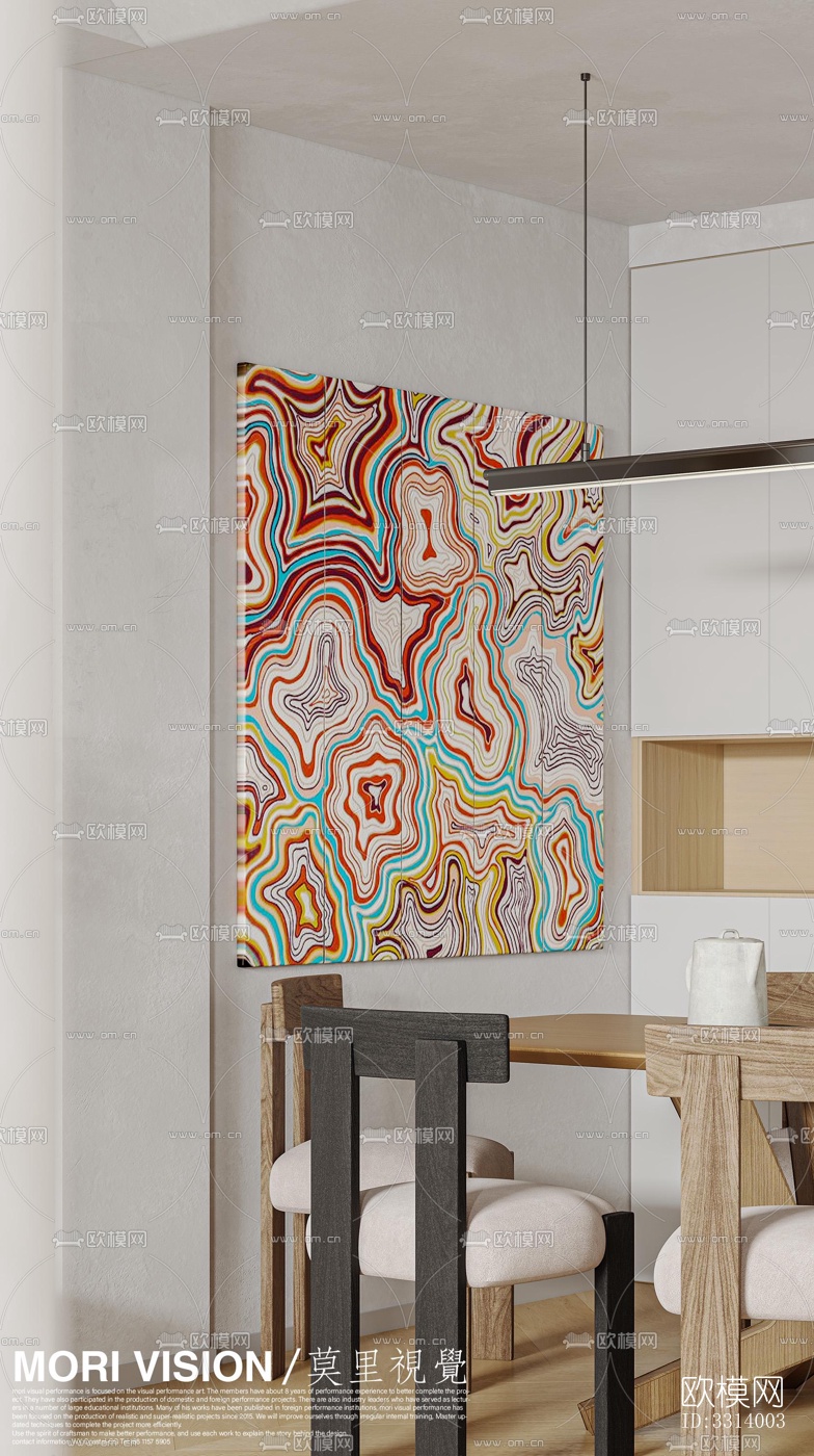 现代客餐厅效果图下载（渲染图4）