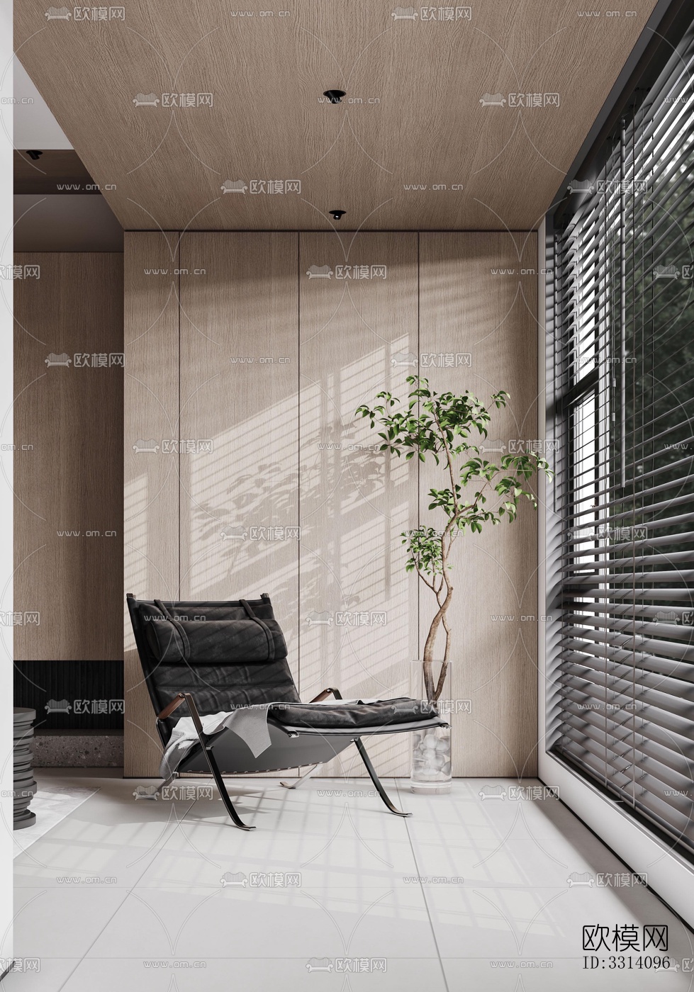 现代客餐厅效果图下载（渲染图6）