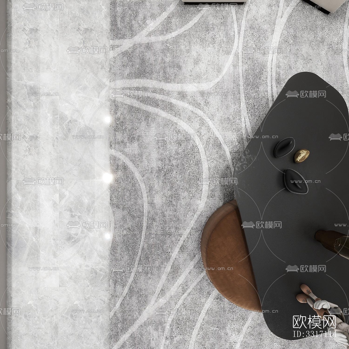 现代客厅效果图下载（渲染图2）